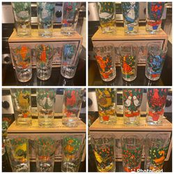 Full Set New In Box 12 Days Of Christmas Glasses