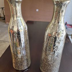 (2) Tall Vases