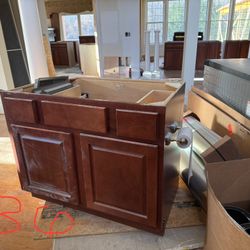 Bathroom Cabinets, Sink And Soaking Tub 