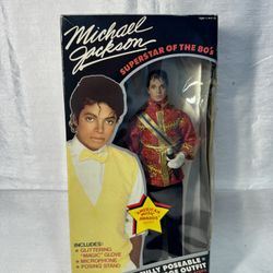 Vintage 1984 Michael Jackson Superstar Of The 80's Doll. Brand New in Box