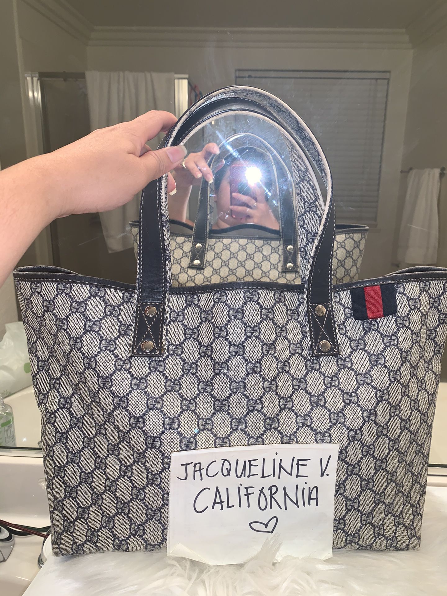 Authentic Gucci Tote Sherryline