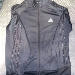 Adidas leopard jacket
