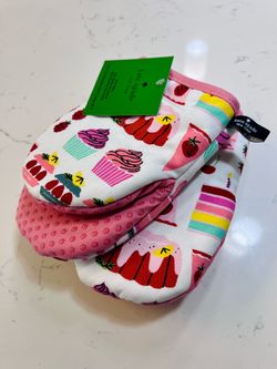 Kate Spade New York Pink Cake Mini Mitts Set of 2 NEW