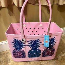 Simply Southern Tote Bogg Bag XL Utility Tote Pineapple 