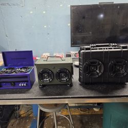 Brand New Custom Built Weatherproof Bluetooth Speaker With USB Fast Charging 