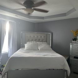 Bed Frame And Night Stands 