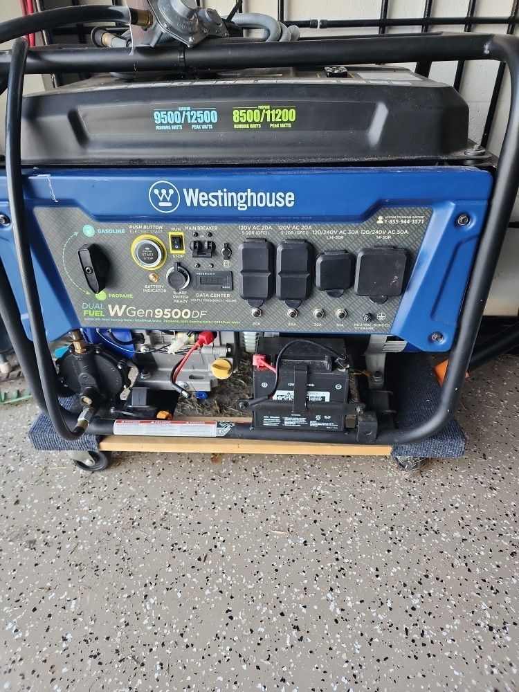 Westinghouse Duel Fuel 9500 Generator