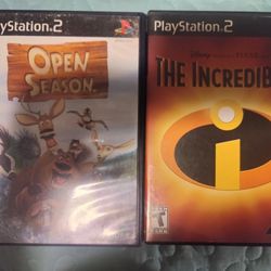 PS2 Games The Incredibles And Open Season