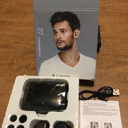 TWS F9 5.0 Bluetooth Stereo True Wireless Sport Earbuds Black - new open boxes