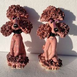 Lyndia Corneille  SWAK Porcelain Spaghetti Poodle Sasha Shakers 