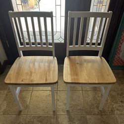 Two Wooden Chairs