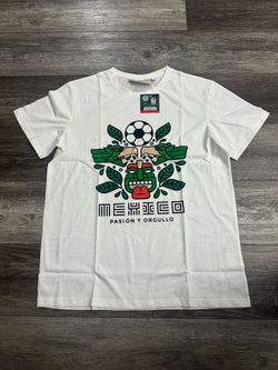 Men’s Mexico National Team Pasion Y Orgullo White Shirt Medium & Large