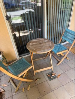 Wooden Patio Set