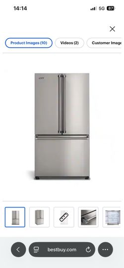 Viking RVFFR336SS 36” 3 Series French Door Refrigerator Stainless Steel