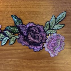 Embroidered Flower Patches