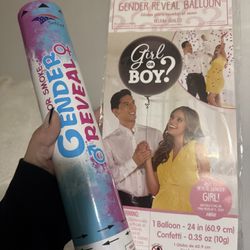 Gender Reveal Balloon / Powder Popper (Girl) 