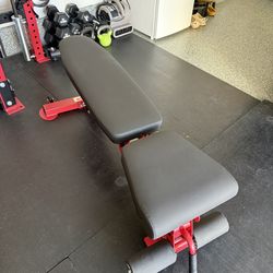 Rep Fitness AB-3000 1.0 FID Adjustable Weight Bench - Red
