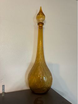 Vintage amber glass