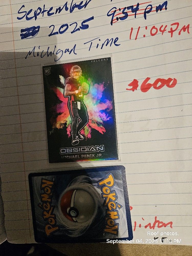 2024 Panini Obsidian SSP Michael Penix Jr Rookie