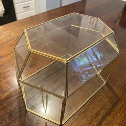 Glass  Cards Box Or Terrarium ! You Pick 