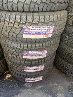 Set 265/70/17 American AT Free Mount And Balance Included