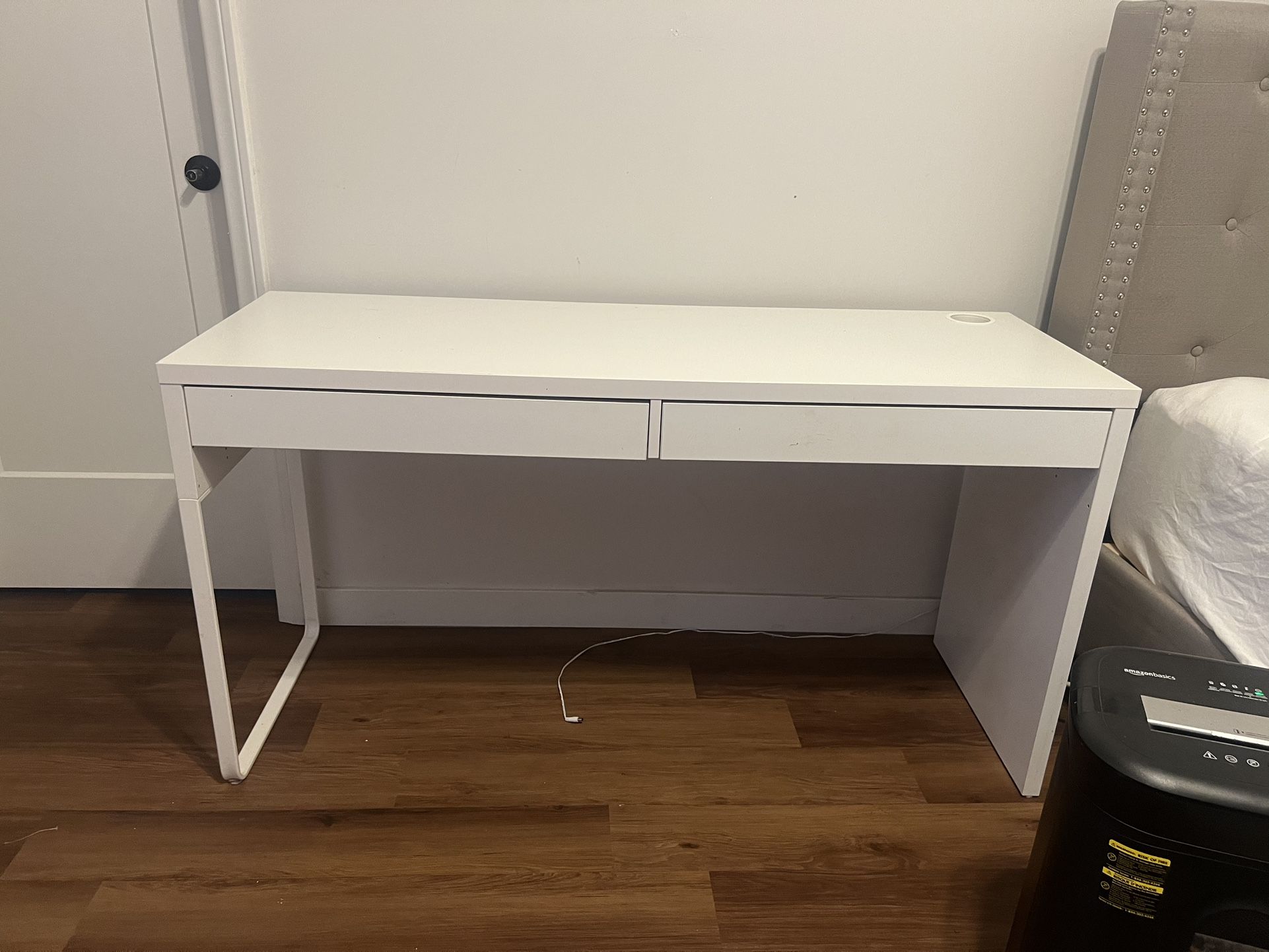 White ikea Desk 45$