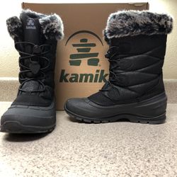 Kamik Momentum Black Snow boots 8