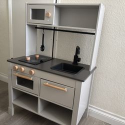 Kids Grey Wooden Kitchen