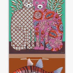 Cheshires & Fish | Sand Free Beach Towel 63×31inch
