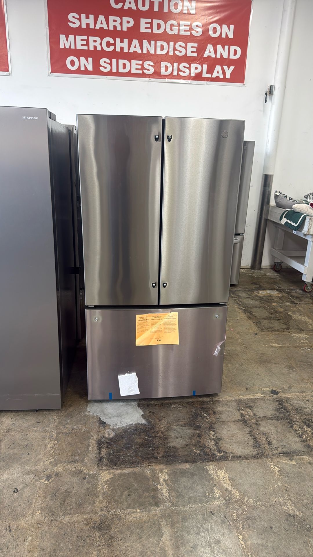 GE 27 cu. ft. French Door Refrigerator in Fingerprint Resistant Stainless with Internal Dispenser, ENERGY STAR