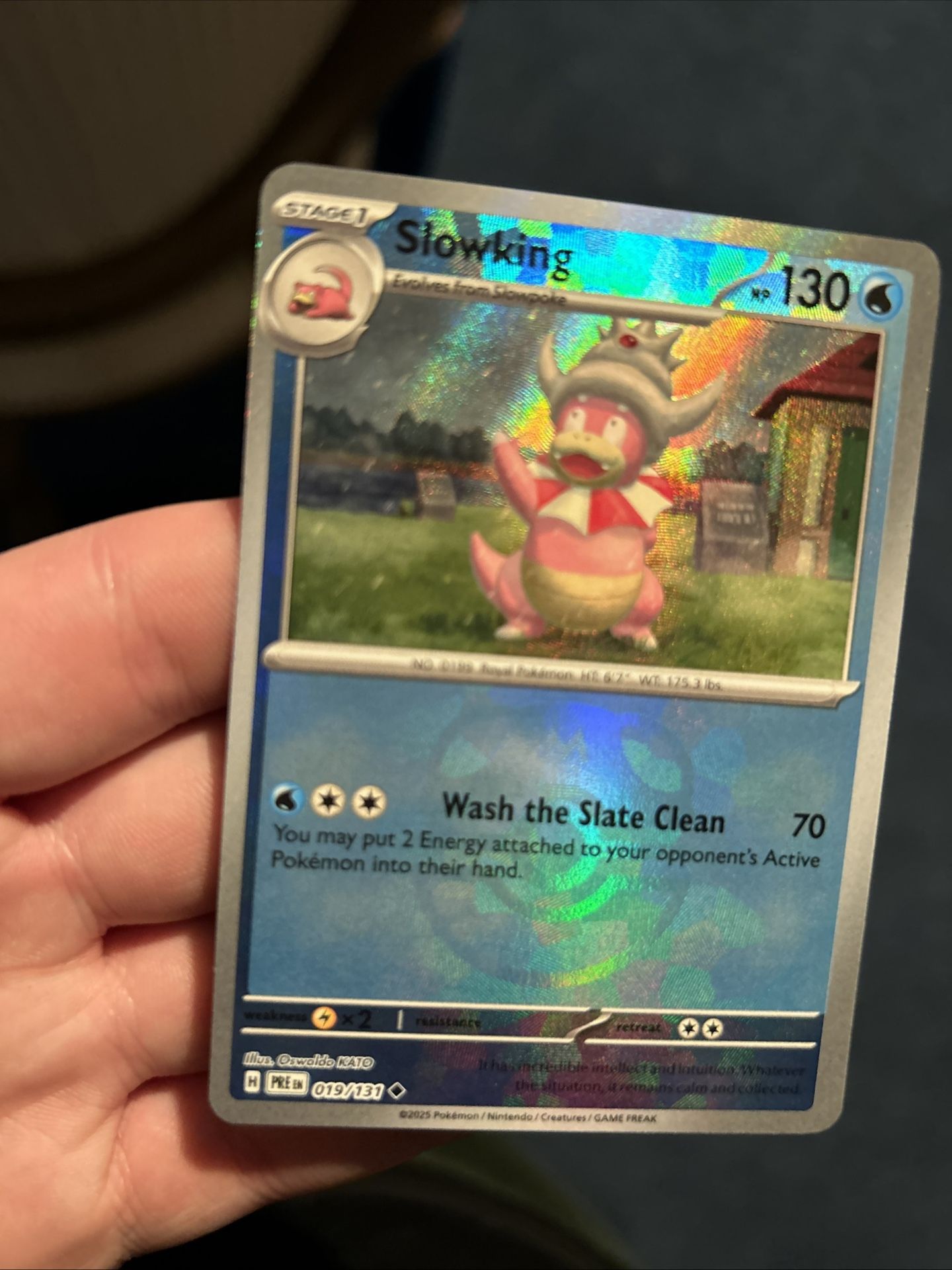 Pokemon Prismatic Evolutions Slowpoke MASTER BALL MINT