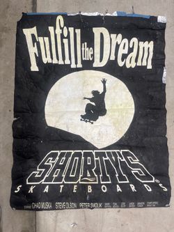 Vintage 1998 Fulfill the Dream Original Skateboard Video Promo Poster