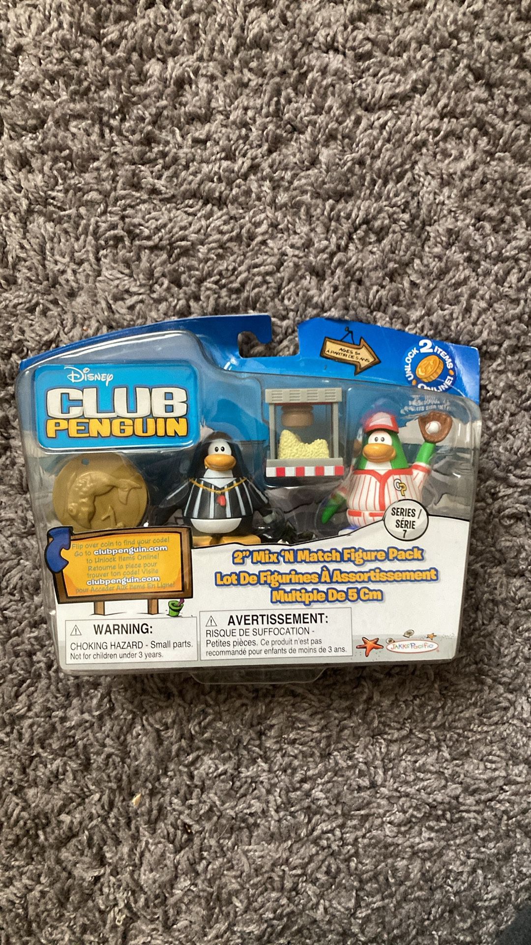 Club Penguin Mix 'N Match Series 7 Baseball Player And Referee Sealed