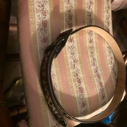 Vintage Mens Handntooled Western Leather Belt