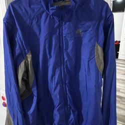 Nike ACG Therma Fit Jacket Men’s L Blue Gray Zip Up Vintage Outdoor Hiking Gear