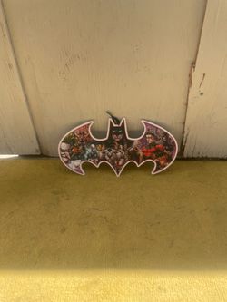 Batman poster plaque