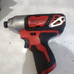 Milwaukee M12 12V Lithium Ion Cordless 1/4 In. Hex Impact Tool Only