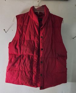 Lands' End Red Puffer Vest