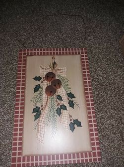 Cute tin Christmas sign