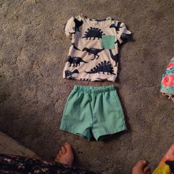 Boys Toddler Outfits Set 24 Mos Shorts And Top 