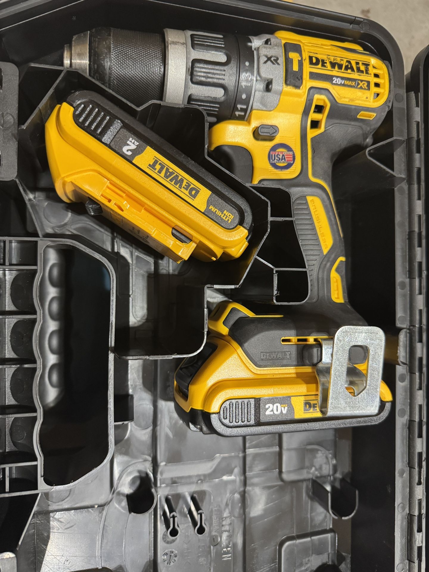 New Dewalt Drill And Two Batteries.