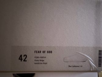 Fear of God “The California 1.0”
