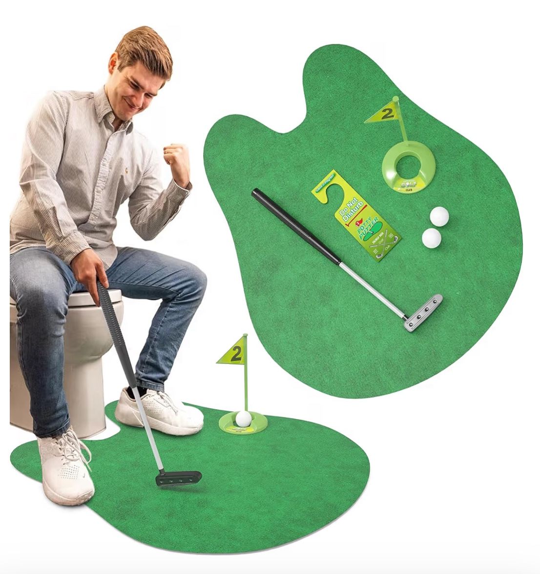 New In Box! Potty Putter Toilet Time Golf Game $8 (#C-127)