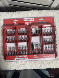 BRAND NEW Milwaukee 74-Piece SHOCKWAVE Impact Bit Set (2 Available)