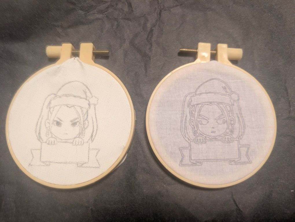 3" Embroidery Hoop Ornament Paint