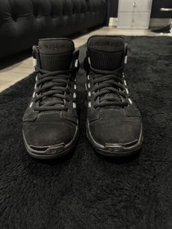 Black Metallic Jordans Size 8