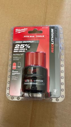 Milwaukee M12 2.5 high output battery