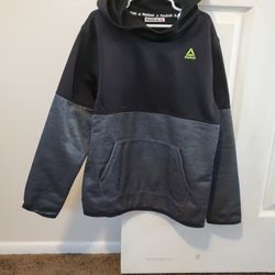 Boy's Size M/(8) Dark Grey And Black Reebok Hoodie