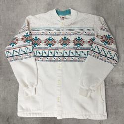Vintage Art Unlimited Sportswear Aztec Cardigan Sweatshirt