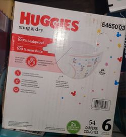 NEW HUGGIES PAMPERS SIZE 6